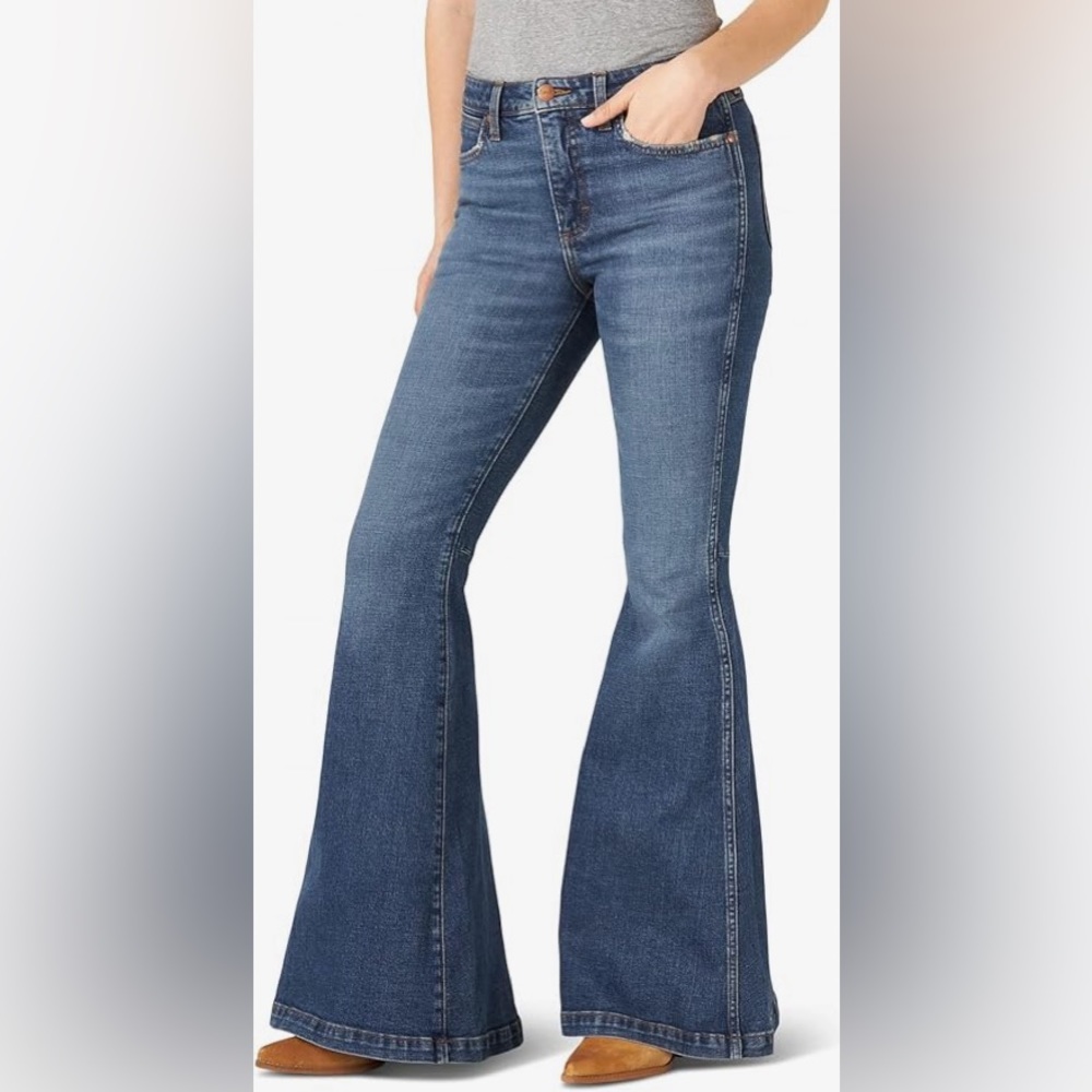 Wrangler high rise flare jeans